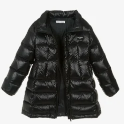 Dolce amp; Gabbana Girls Black Down Padded Puffer Coat Outlet