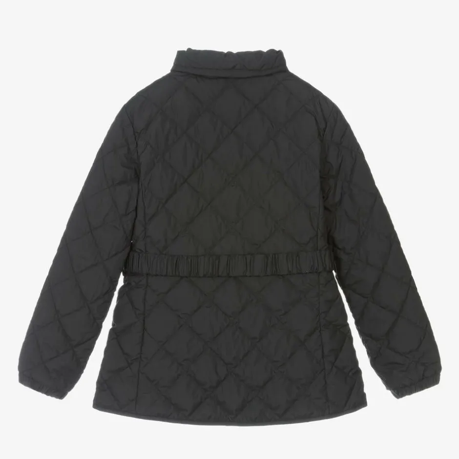 Moncler Enfant Girls Black Down Quilted Philanta Jacket Best