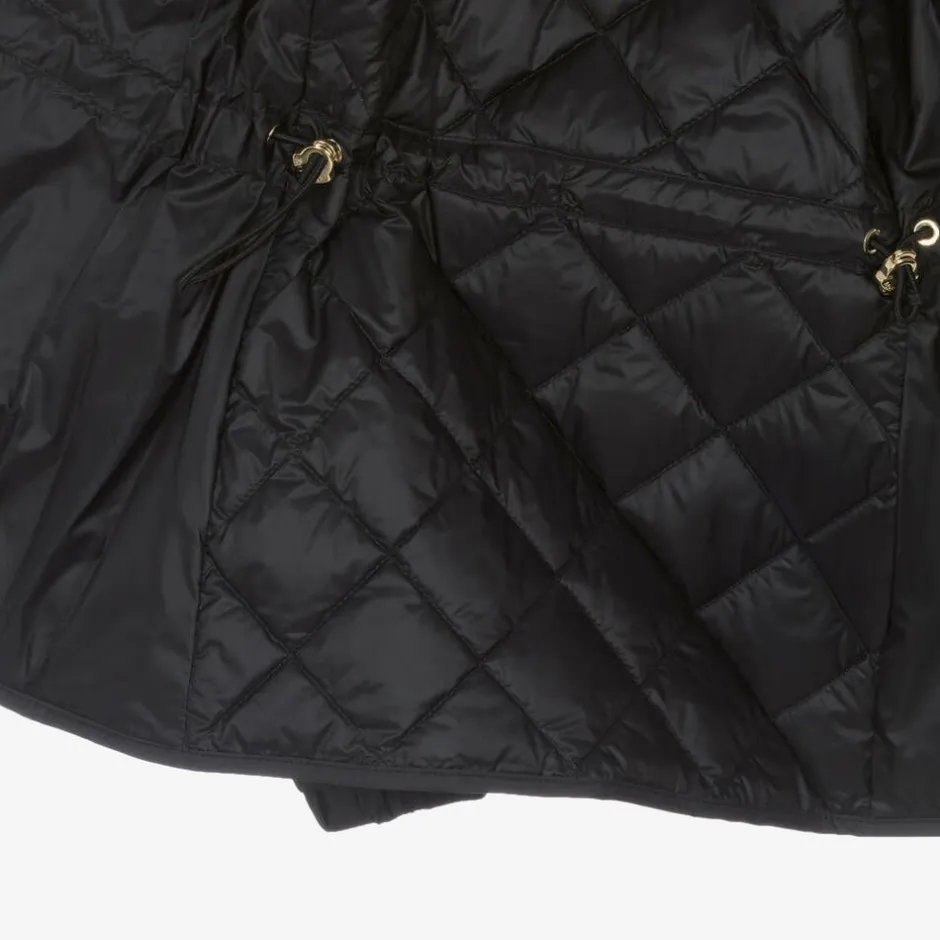 Moncler Enfant Girls Black Down Quilted Philanta Jacket Best