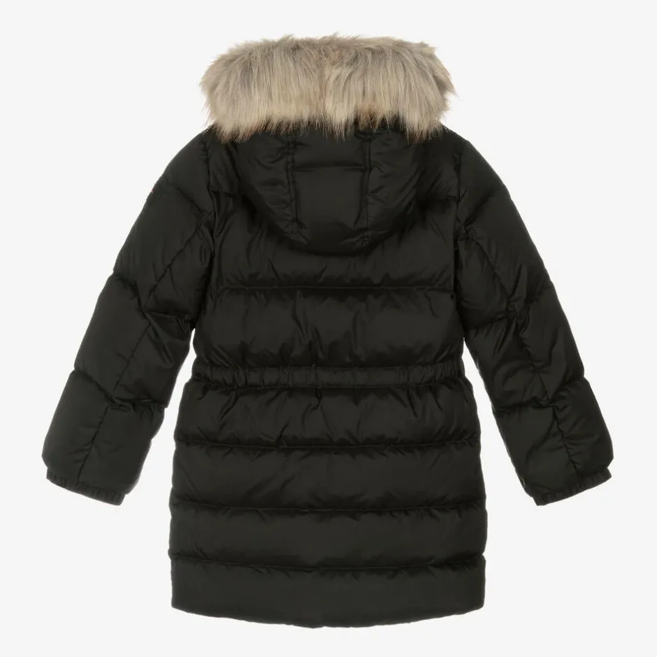 Tommy Hilfiger Girls Black Down-Padded Puffer Coat