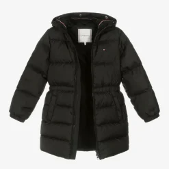Tommy Hilfiger Girls Black Down-Padded Puffer Coat
