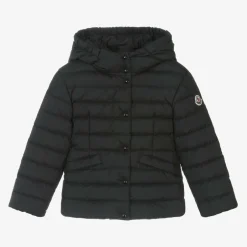 Moncler Enfant Girls Black Egisto Down Puffer Jacket Clearance