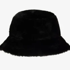 Juicy Couture Girls Black Faux Fur Bucket Hat Online