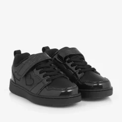 Lelli Kelly Girls Black Faux Leather Heart Trainers Best