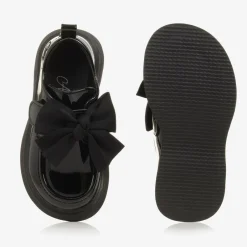 A Dee Girls Black Faux Leather Patent Shoes Online