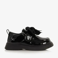 A Dee Girls Black Faux Leather Patent Shoes Online