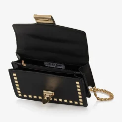 Fun amp; Fun Girls Black Faux Leather Shoulder bag (19cm)