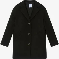 Mayoral Girls Black Felted Coat Sale