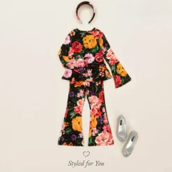 Dolce amp; Gabbana Girls Black Floral Top Hot