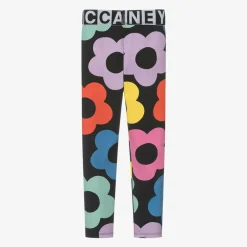 Stella McCartney Kids Girls Black Flower Leggings Online