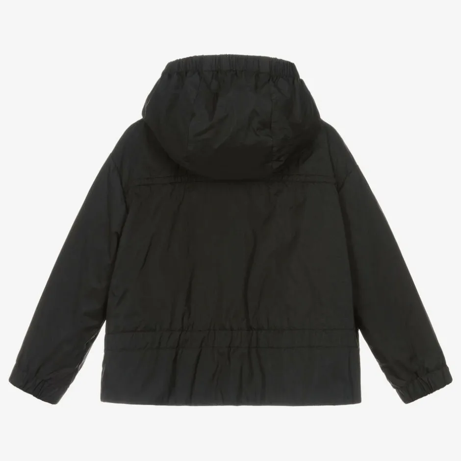 Moncler Enfant Girls Black Hooded Ailisia Jacket Clearance