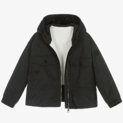 Moncler Enfant Girls Black Hooded Ailisia Jacket Clearance