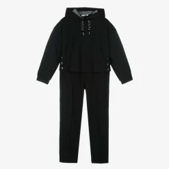 Mayoral Girls Black Hooded Tracksuit Online