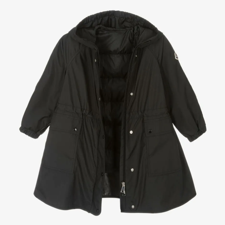 Moncler Enfant Girls Black Ioudith Coat & Down-Padded Gilet Online