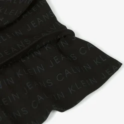 Calvin Klein Girls Black Jersey Logo Dress Outlet