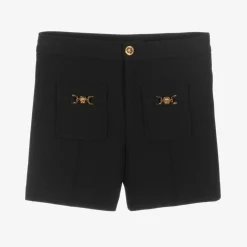 Versace Girls Black Jersey Shorts Clearance