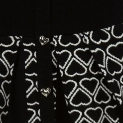 Fun amp; Fun Girls Black Knitted Heart Dress Sale
