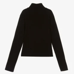 Fun amp; Fun Girls Black Knitted Roll Neck Jumper Discount