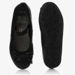 Geox Girls Black Leather Ballet Pumps Best