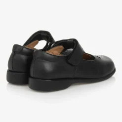Childrens Classics Girls Black Leather T-Bar Shoes Best