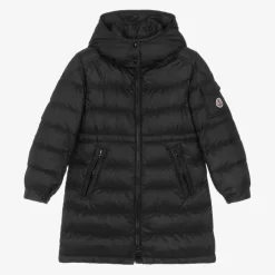 Moncler Enfant Girls Black Meillon Puffer Coat