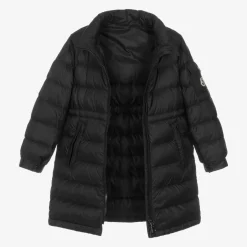 Moncler Enfant Girls Black Meillon Puffer Coat