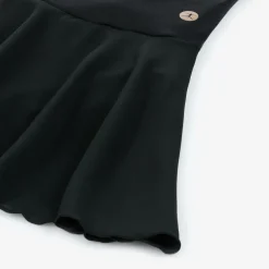 Danskin Girls Black Mesh Leotard Dress New