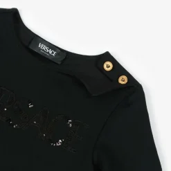 Versace Girls Black Milano Jersey Dress Sale