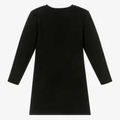 Sonia Rykiel Paris Girls Black Milano Jersey Diamanté Dress