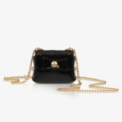Zaccone Girls Black Mini Shoulder Bag (8cm) Sale