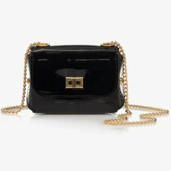 Zaccone Girls Black Patent Leather Bag (12cm) Online