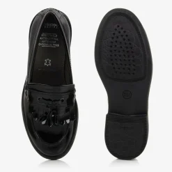 Geox Girls Black Patent Leather Loafers Sale