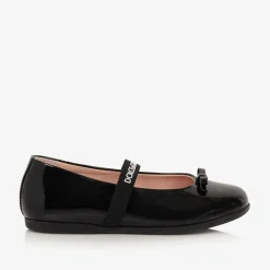 Dolce amp; Gabbana Girls Black Patent Leather Pumps New