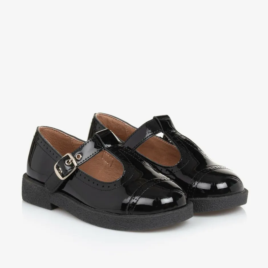 Age of Innocence Girls Black Patent Leather Shoes Clearance