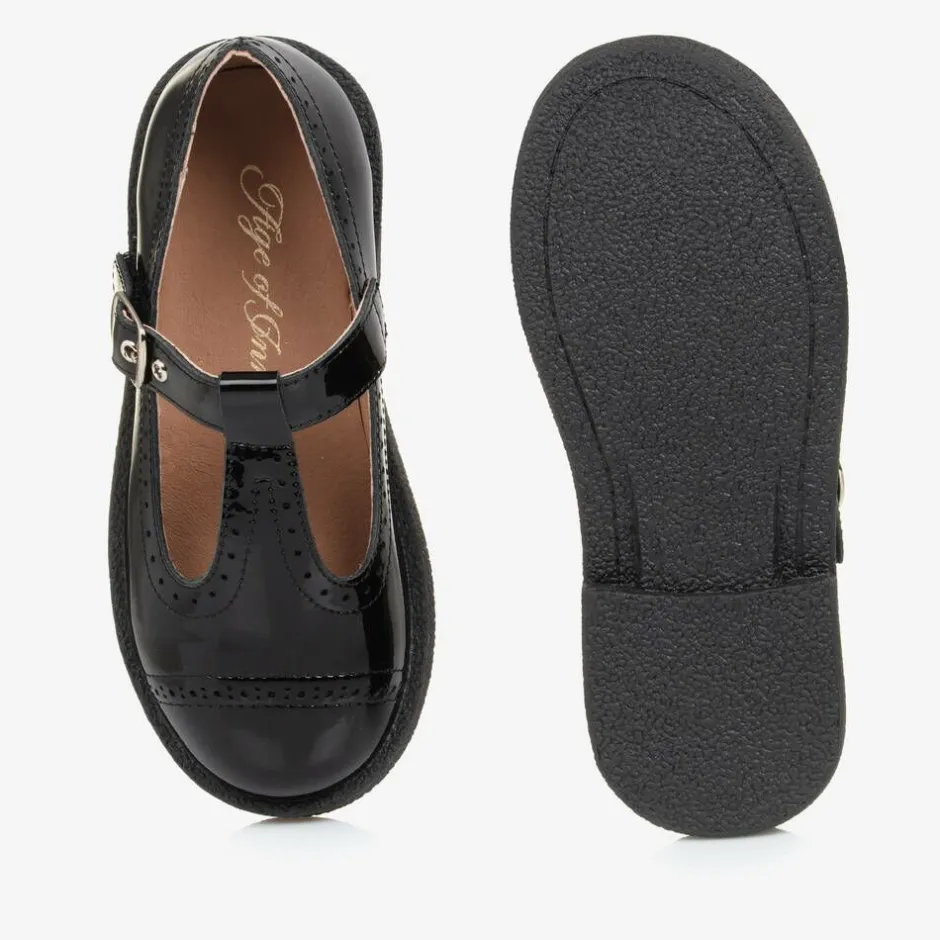 Age of Innocence Girls Black Patent Leather Shoes Clearance