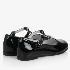 Beatrice amp; George Girls Black Patent Leather T-Bar Shoes Discount