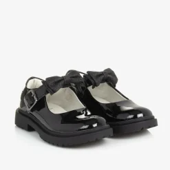 Lelli Kelly Girls Black Patent Leather Bar Shoes