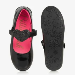 Billieblush Girls Black Patent Leather Bar Shoes Clearance