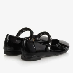 Dolce amp; Gabbana Girls Black Patent Leather Pumps Sale