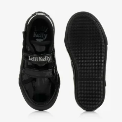 Lelli Kelly Girls Black Patent Velcro Trainers Discount
