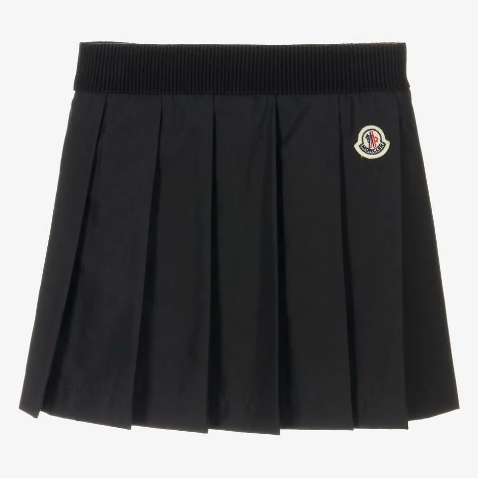 Moncler Enfant Girls Black Pleated Skirt Hot