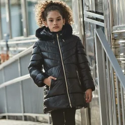 Mayoral Girls Black Puffer Coat Discount