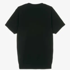 KARL LAGERFELD KIDS Girls Black Sequin T-Shirt Dress Hot