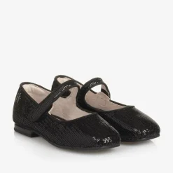 Mayoral Girls Black Sequinned Velcro Shoes Sale