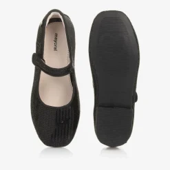 Mayoral Girls Black Sequinned Velcro Shoes Sale
