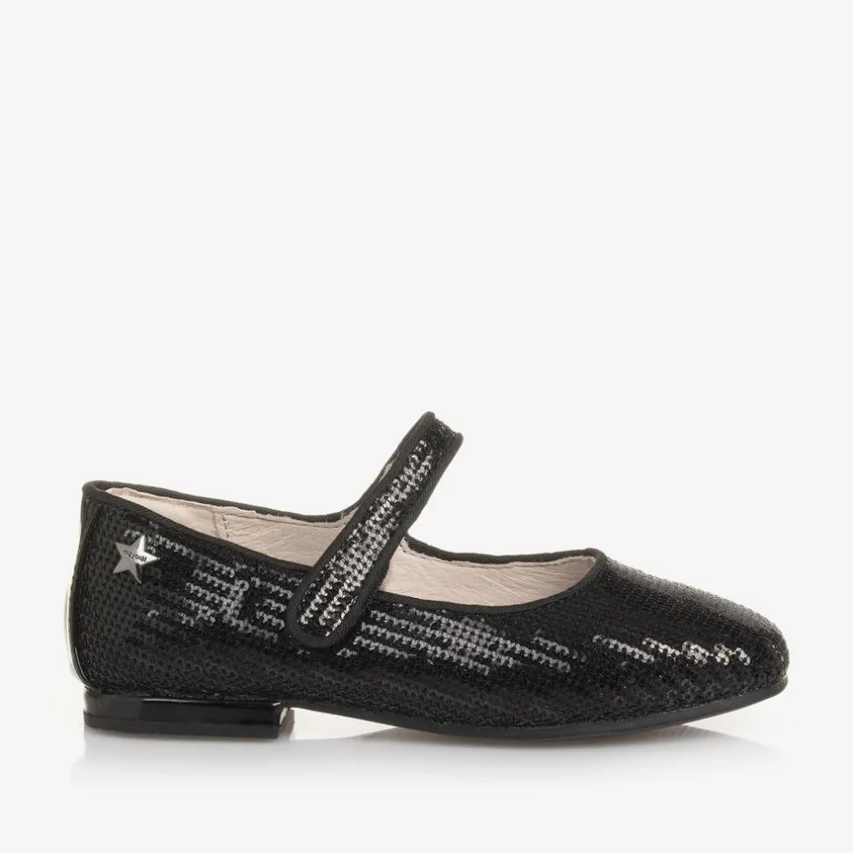 Mayoral Girls Black Sequinned Velcro Shoes Sale