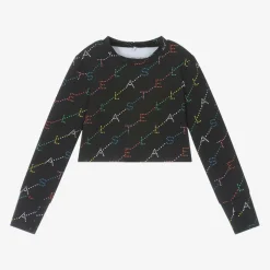 Stella McCartney Kids Girls Black Sports Top (UPF50+) Sale