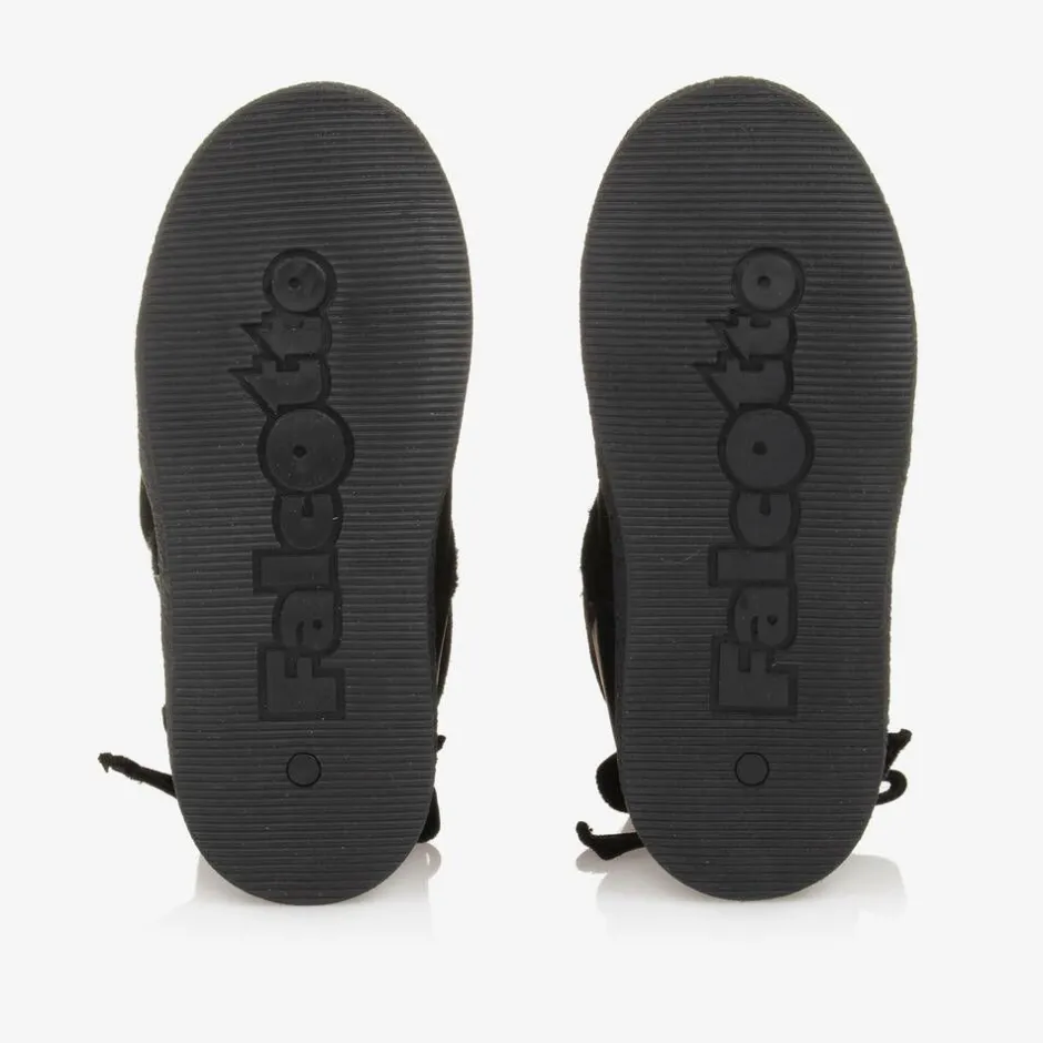 Falcotto by Naturino Girls Black Suede Leather Boots Best