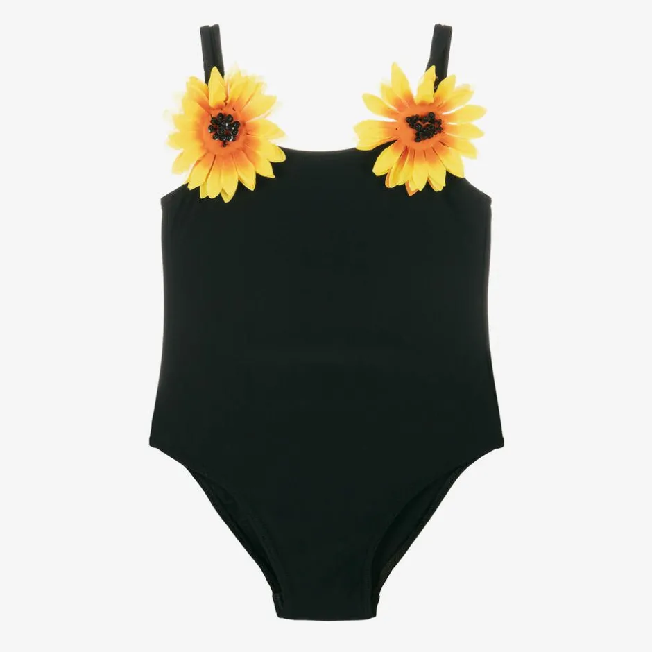 Selini Action Girls Black Sunflower Swimsuit Hot