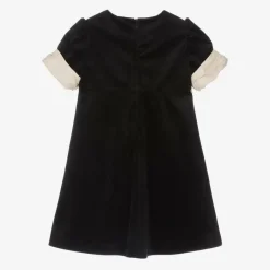Patachou Girls Black Velvet Bow Dress Sale